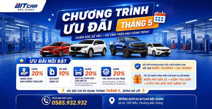 Ưu Đãi Dịch Vụ Tháng 5 tại BYD Bắc Giang